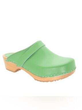 BJORK Maja Wooden Open Back Clogs